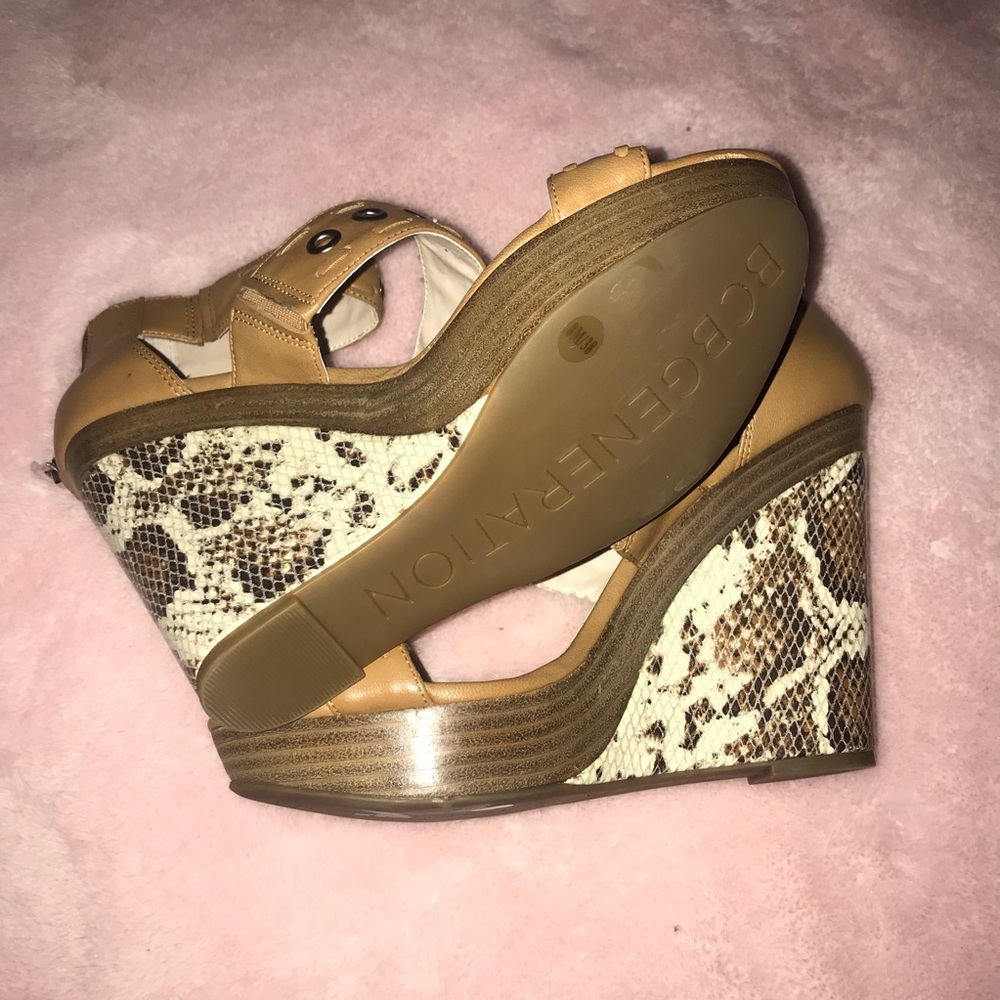 Bcbgeneration Camel Colored Wedges - image 4